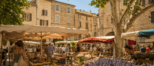 Les marchés provençaux à découvrir autour de Saint-Martin-de Brômes