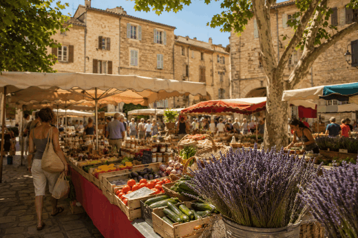 Les marchés provençaux à découvrir autour de Saint-Martin-de Brômes